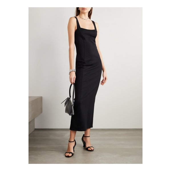 헬무트랭 컷아웃 패널 폰테 미디 드레스 블랙 1647597326081183