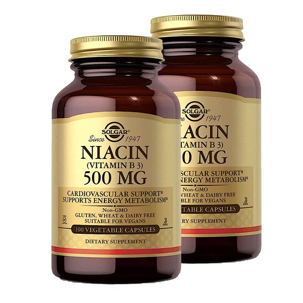 솔가 니아신 비타민B3 Niacin 500mg 100캡슐 2개