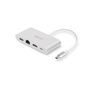 타입-C 3.1   HDMI/USB-A/RJ-45/PD 미러링 멀티 허브 컨버터