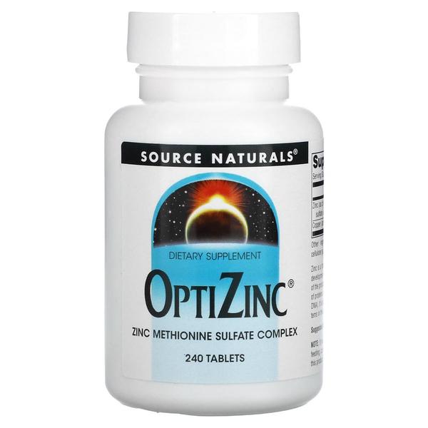 [해외직구]소스네츄럴스 옵티징크 아연 메티오닌 설페이트 240정 2팩 Source Naturals OptiZinc 240 Tablets