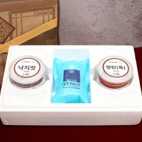 HACCP인증 더젓갈 젓갈 2종세트(낙지젓400g+명란젓(특)400g)