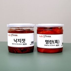 HACCP인증 더젓갈 젓갈 2종세트(낙지젓400g+명란젓(특)400g)