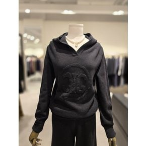 [파주점] 울 브이넥 후드 로고 니트 JP9A1PO046