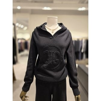 지고트 [파주점] 울 브이넥 후드 로고 니트 JP9A1PO046