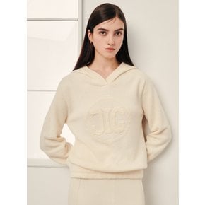 [파주점] 울 브이넥 후드 로고 니트 JP9A1PO046