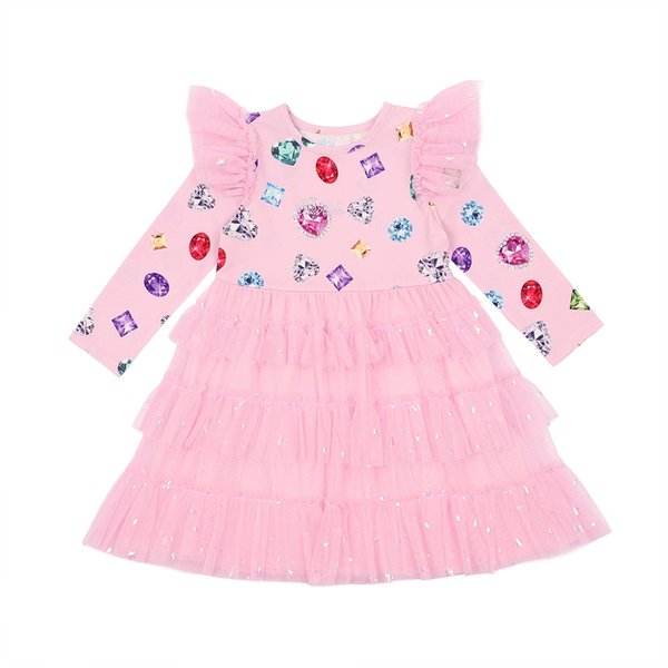 [여주점] 핑크 보셕나염 별 샤 원피스 (Q51DCO100)