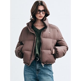 얀13 CLOUD CROP PUFFER PADDING_BROWN