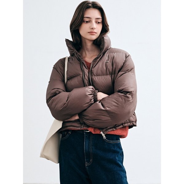 CLOUD CROP PUFFER PADDING_BROWN