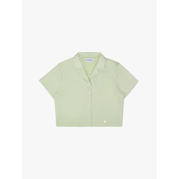 OPEN COLLAR HALF SHIRTS_GREEN
