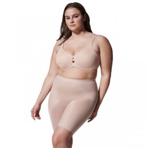 4378184 Spanx Thinstincts 2.0 Mid Thigh Short - Champagne Beige