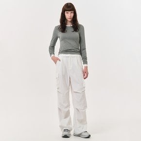 WOMAN 나일론 스판 카고 팬츠 [WHITE] / WBD4L11511