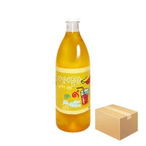 아담스팜 파인애플향 슬러시 시럽 1kg x 15개/과일향