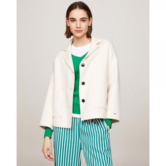 이스퀘어 4822405 Tommy Hilfiger Metal Flag Double Faced Jacket - Calico