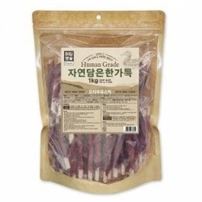 아임펫 자연담은 오리스틱 1kg 강아지 육포 간식