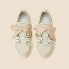 Ribbon jewelry sneakers(ivory) DG4DA24513IVY