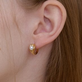 PRE409 Bold Pearl Ring Earring