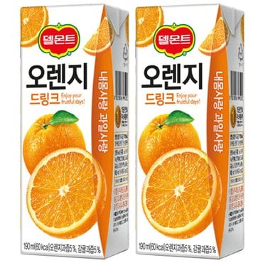  [델몬트]드링크팩 오렌지 190ml x 64팩