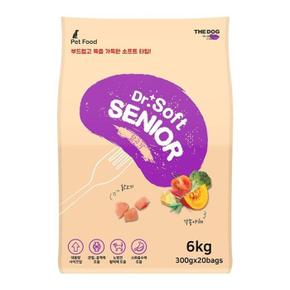 닥터소프트 노령견 소프트 사료 치킨 6kg