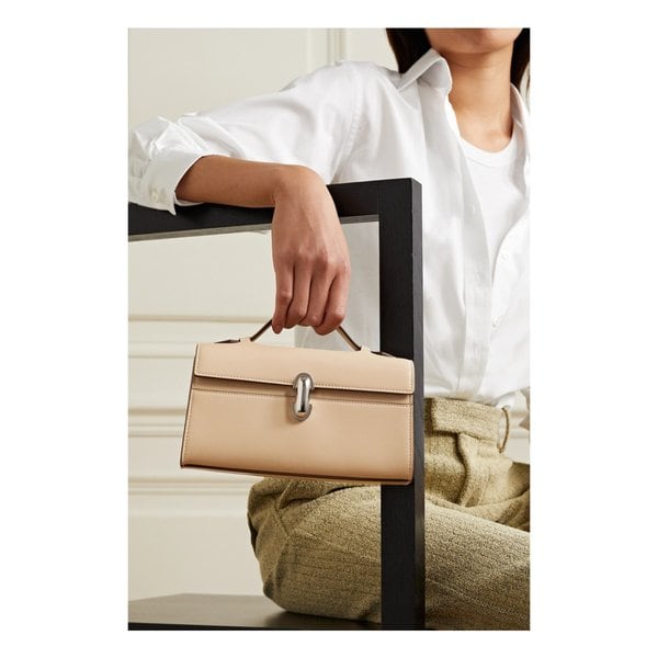 사베트 Symmetry Pochette Leather Tote 베이지 38063312418914328