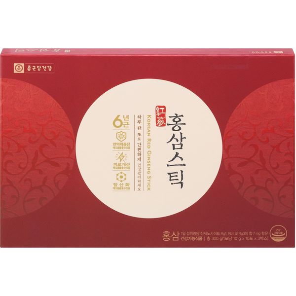 종근당건강 6년근 홍삼스틱 10g x 30포
