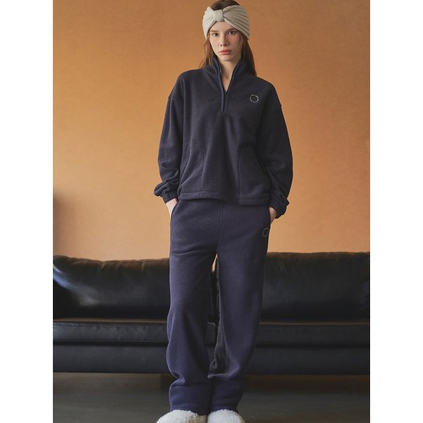 Soft Terry Half-Zip & Sweat Pants_Navy