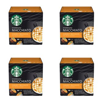  스타벅스 카라멜 마키아토 캡슐커피 돌체구스토 호환 Starbucks Caramel Macchiato 6+6캡슐 4개