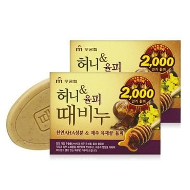 신세계 규격 무궁화  허니&율피 때비누 90g(2개)