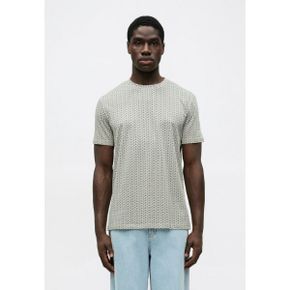 Armani Exchange 아르마니 익스체인지 프린트 티셔츠 - 크림 7181211