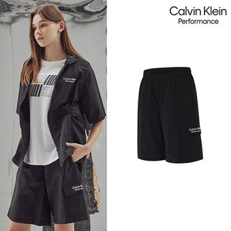 Calvin Klein Perfomance [단품] CK 퍼포먼스 23SUMMER 여성 에센셜 우븐 하프팬츠 1종