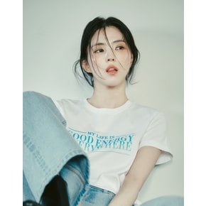 NEW [한소희] 여성 미니핏 반팔 티셔츠 395504
