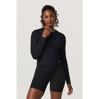 뷰오리 [여성] 긴팔 포즈 크루_블랙 VR26121036000