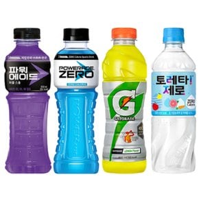 [한번에먹자] 파워에이드 600ml 2종(퍼플5+제로5) + 게토레이 600ml 5페트