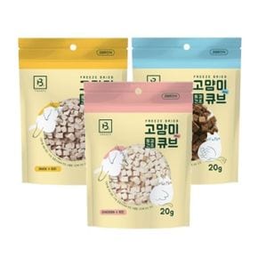 반려동물용품 브리더랩 고양이 동결건조 큐브 20g X ( 3매입 )