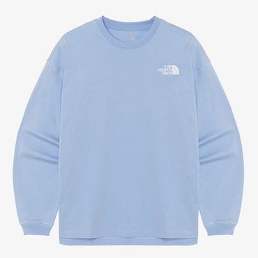 노스페이스 [노스페이스 공식] NT7TR01M 화이트라벨 에센셜 긴팔 라운드티_POWDER BLUE