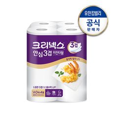 크리넥스 안심 프리미엄 키친타올 140매 x 4롤[33842770]