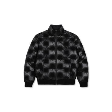 왁 (왁골프)Men Patterned Down Jacket_WMUAW24803BKX