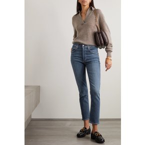 Jolene High-rise Straight-leg Jeans 미드 데님