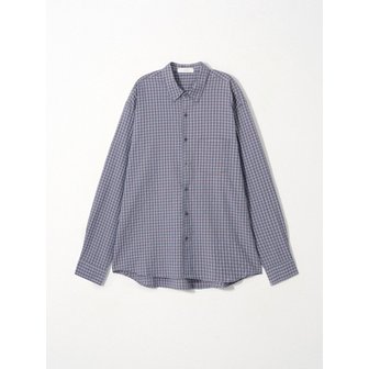 이지오 Seersucker Grid Shirt_Blue