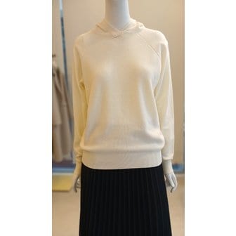 더아이잗 [여주점] [더 아이잗] 여성 텍스쳐 블록 후드  풀오버 니트 (IPAM1POA61)