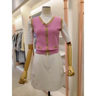 잇미샤 [여주점] 여성 컬러 배색 니트 베스트 (ITP5KVS720)