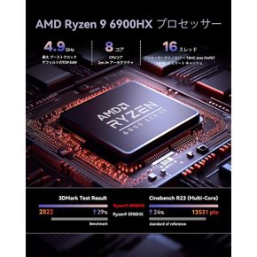 Beelink SER6 6900HX 미니 PC AMD Ryzen 9 Max 4.9