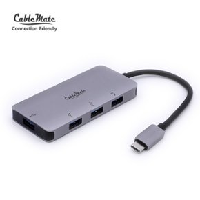 케이블메이트 USB 3.1 type-C to USB 3.0 허브 4포트 CM-CU4