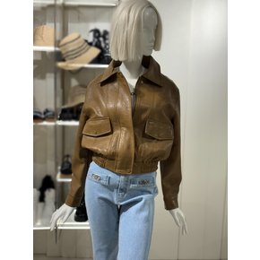 [파주점] 페이크 레더 자켓밑단밴딩점퍼 (ER3EZ300)