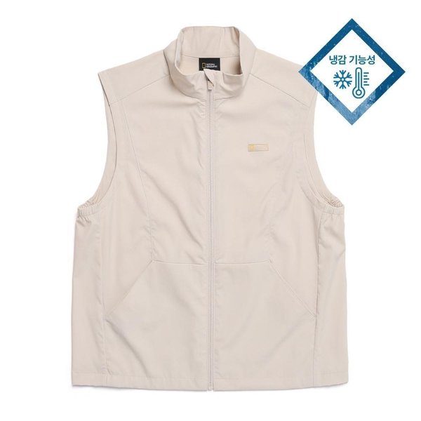 [여주점] N252WVT170 여성 프로즌큐브 풀집업 베스트 OAK BEIGE