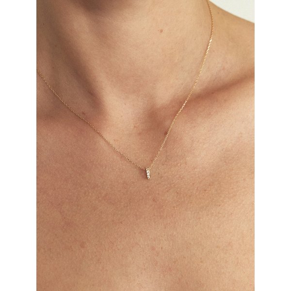 14k 슬림 이터니티 파베 론델 펜던트 S (14K골드) LFP13