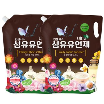 컨센서스 고농축 순한 섬유유연제 베이비로션 2.05L x2개