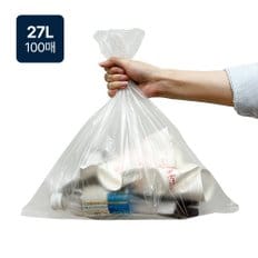 자우버탁 분리수거함 휴지통 27L 비닐봉투 100매(45X60)