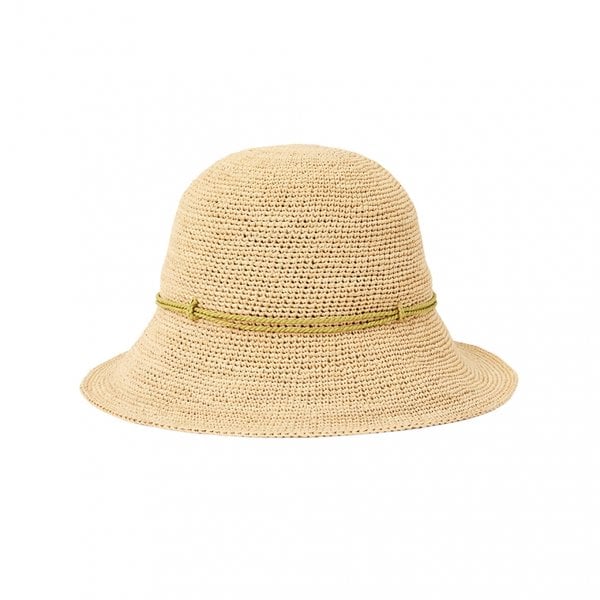 [부산점] 빌라 9 여성 클로슈햇 HAT50245 NATURAL CHARTREUSE