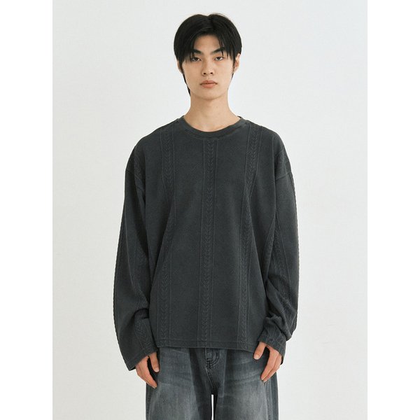 Time stitch vtg long sleeve (vtg gray)