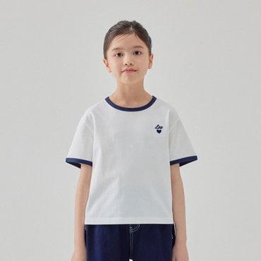 Lee Kids 크롭 링거티 화이트 LK2502ST71WH